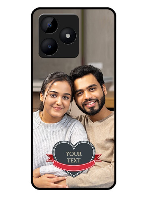 Custom narzo N53 Custom Metal Phone Case - Just Married Couple Design