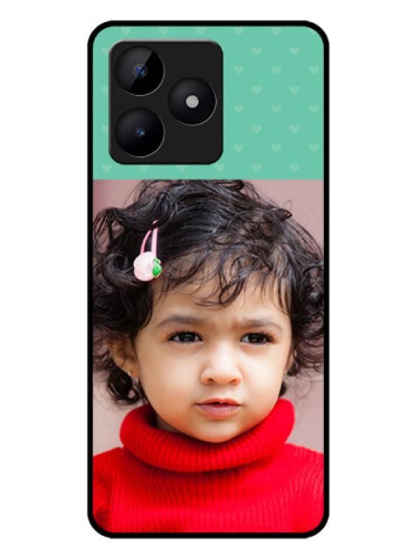 Custom narzo N53 Custom Metal Phone Case - Lovers Picture Design