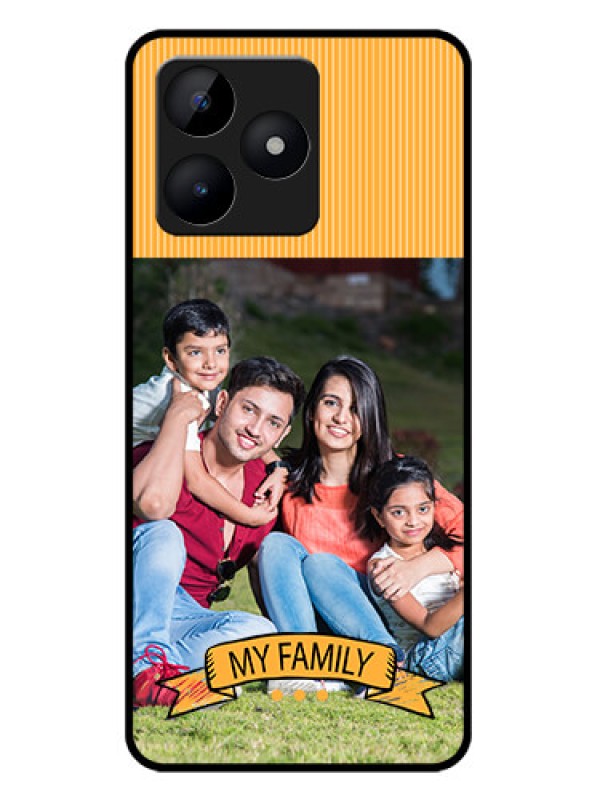 Custom narzo N53 Custom Metal Phone Case - My Family Design