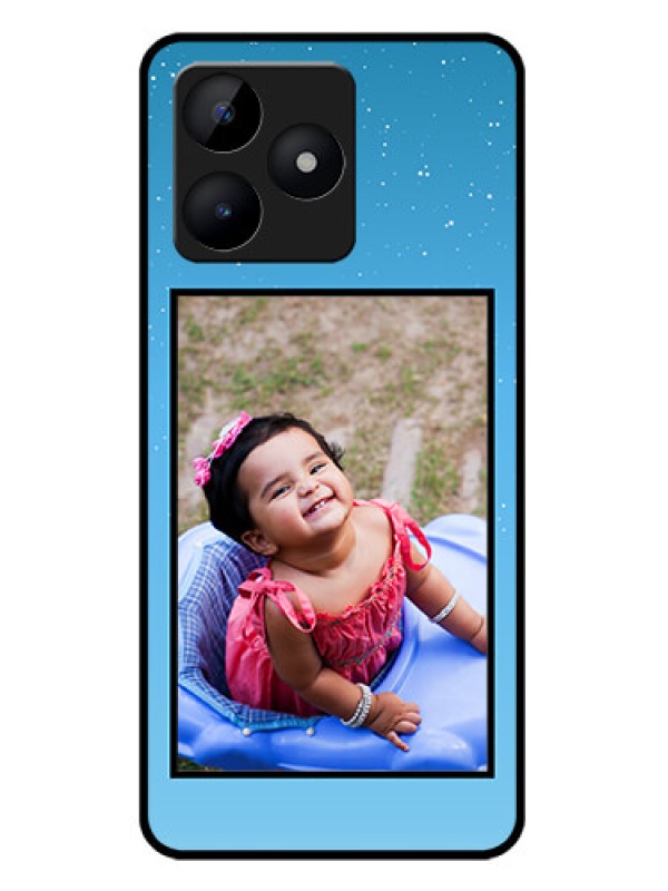 Custom narzo N53 Custom Metal Phone Case - Wave Pattern Colorful Design