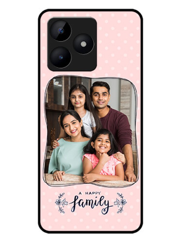 Custom narzo N53 Custom Metal Phone Case - Family With Dots Design