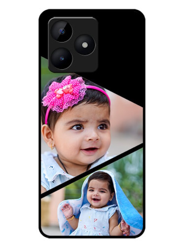 Custom narzo N53 Custom Metal Phone Case - Semi Cut Design