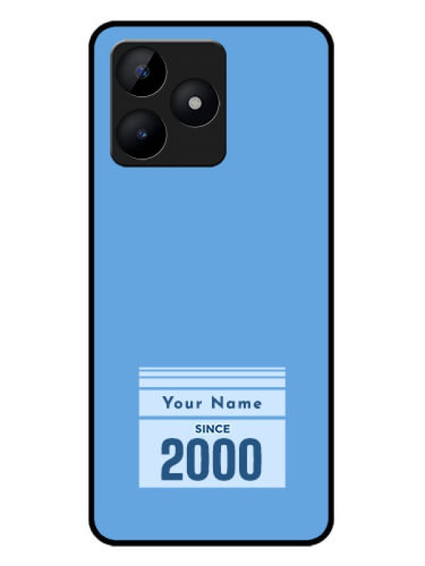 Custom narzo N53 Custom Metal Phone Case - Custom Year Of Birth Design