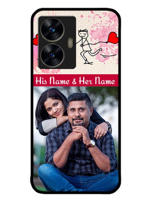 Custom narzo N55 Custom Metal Phone Case - You And Me Case Design