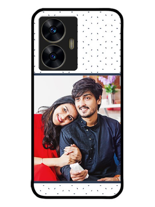 Custom narzo N55 Custom Metal Phone Case - Premium Dot Design