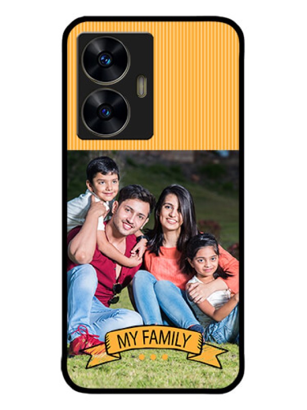 Custom narzo N55 Custom Metal Phone Case - My Family Design