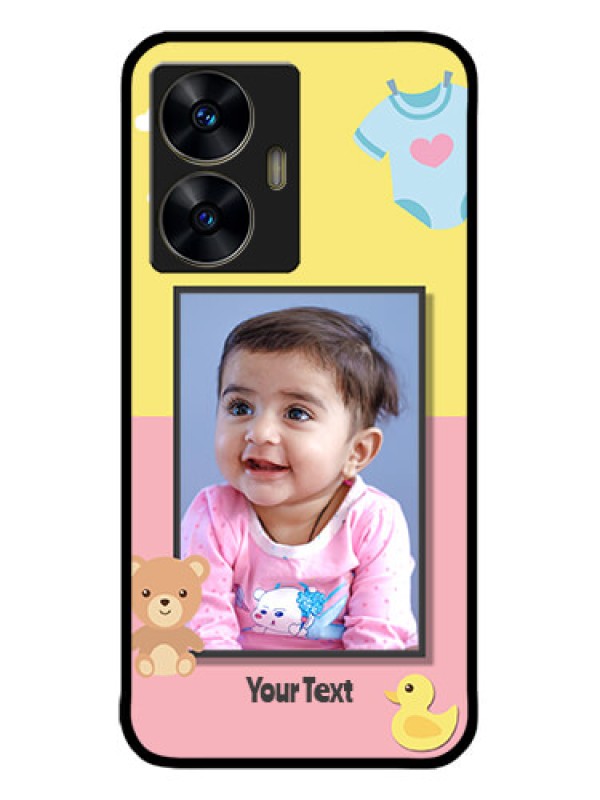 Custom narzo N55 Custom Metal Phone Case - Kids 2 Color Design