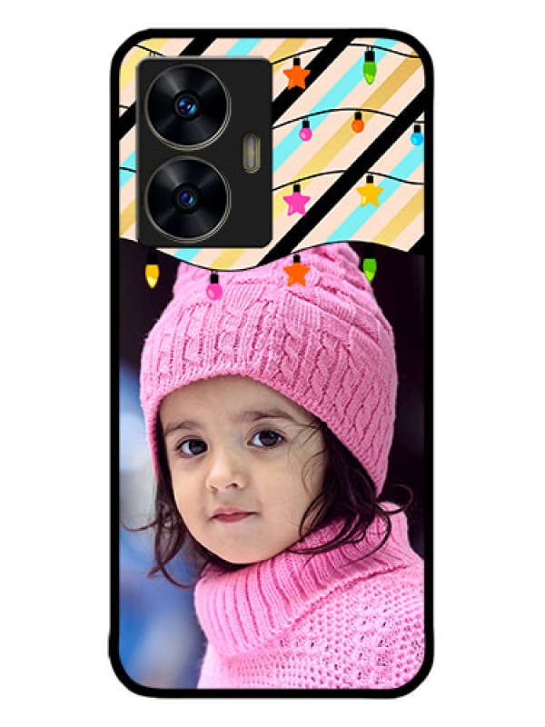 Custom narzo N55 Custom Metal Phone Case - Lights Hanging Design