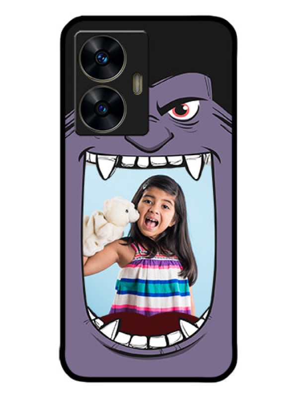 Custom narzo N55 Custom Metal Phone Case - Angry Monster Design
