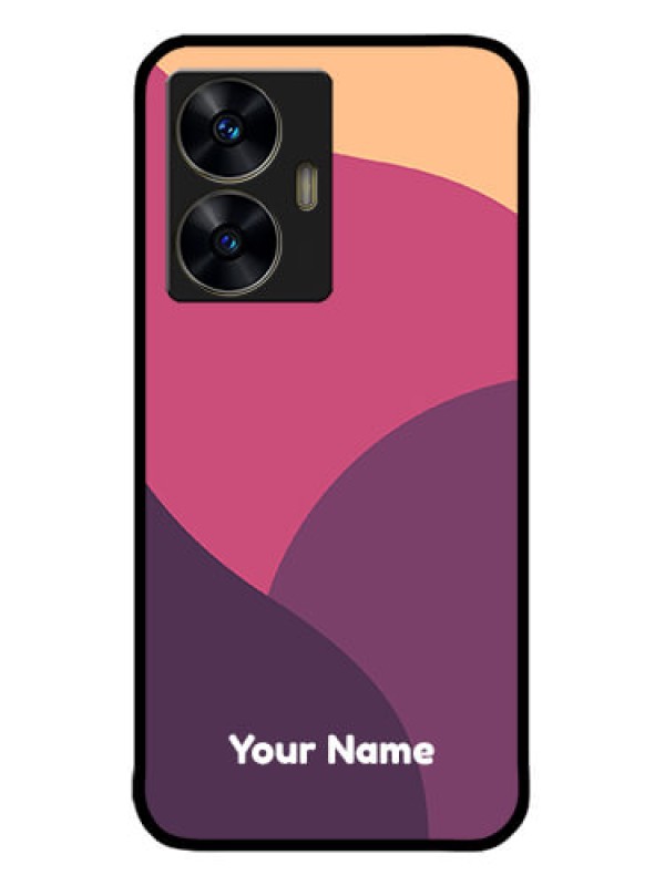 Custom narzo N55 Custom Metal Phone Case - Mixed Multi - Colour Abstract Art Design