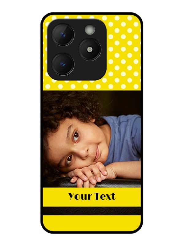 Custom Realme Narzo N63 Custom Metal Phone Case - Bright Yellow Case Design