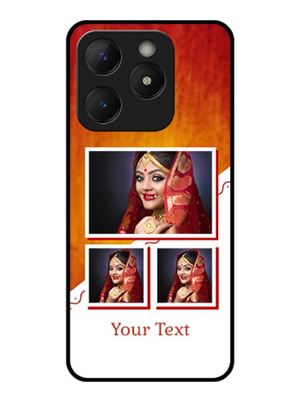 Custom Realme Narzo N63 Custom Metal Phone Case - Wedding Memories Design