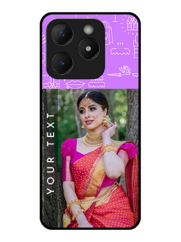 Custom Realme Narzo N63 Custom Metal Phone Case - Birthday Icons Design