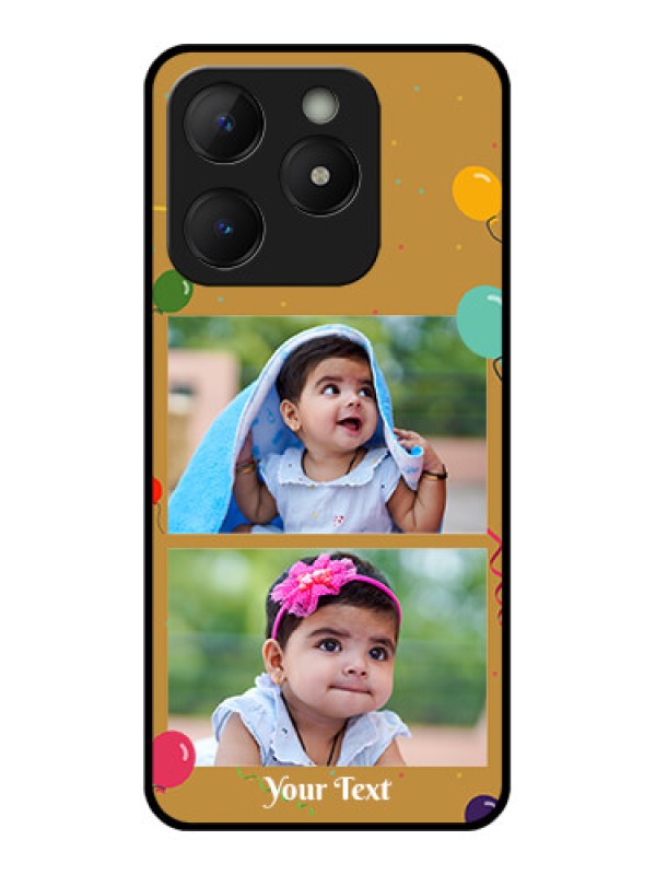 Custom Realme Narzo N63 Custom Metal Phone Case - Image Holder With Birthday Celebrations Design