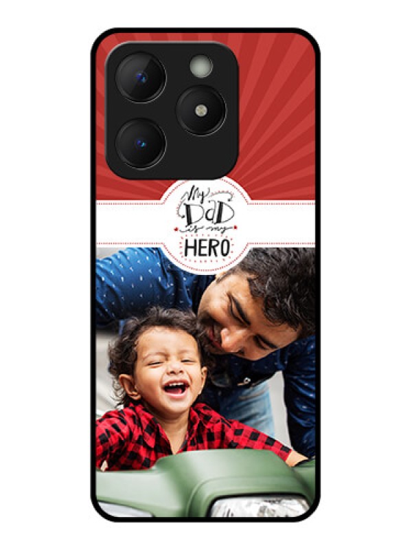 Custom Realme Narzo N63 Custom Metal Phone Case - My Dad Hero Design