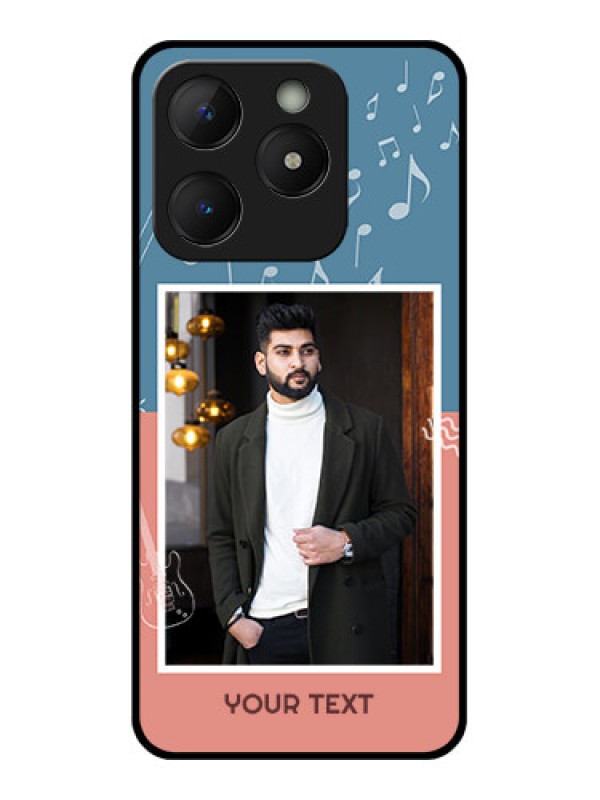 Custom Realme Narzo N63 Custom Metal Phone Case - With Color Musical Note Design