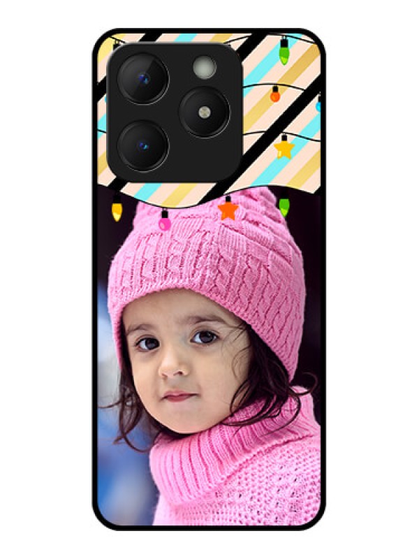 Custom Realme Narzo N63 Custom Metal Phone Case - Lights Hanging Design