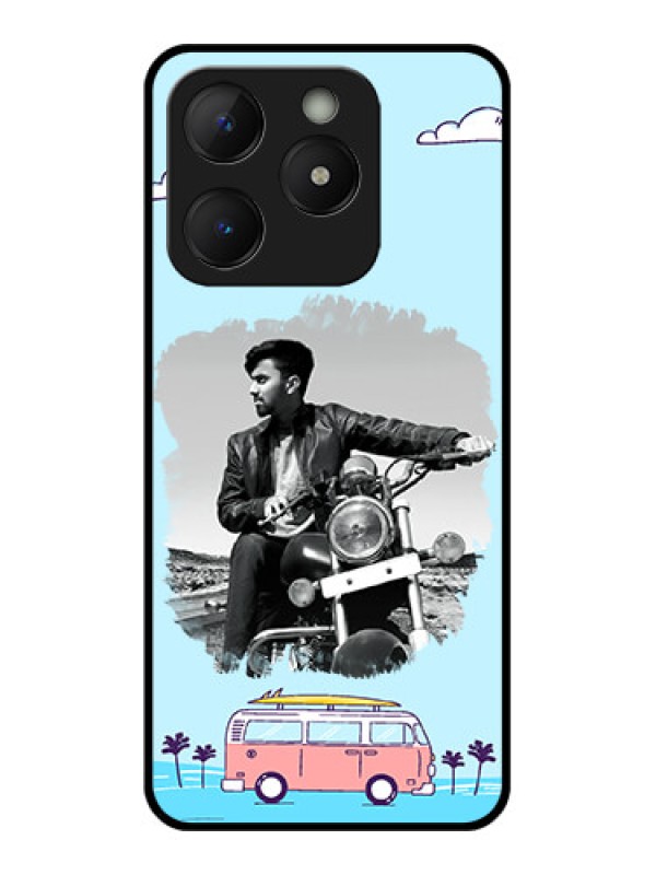 Custom Realme Narzo N63 Custom Metal Phone Case - Travel and Adventure Design