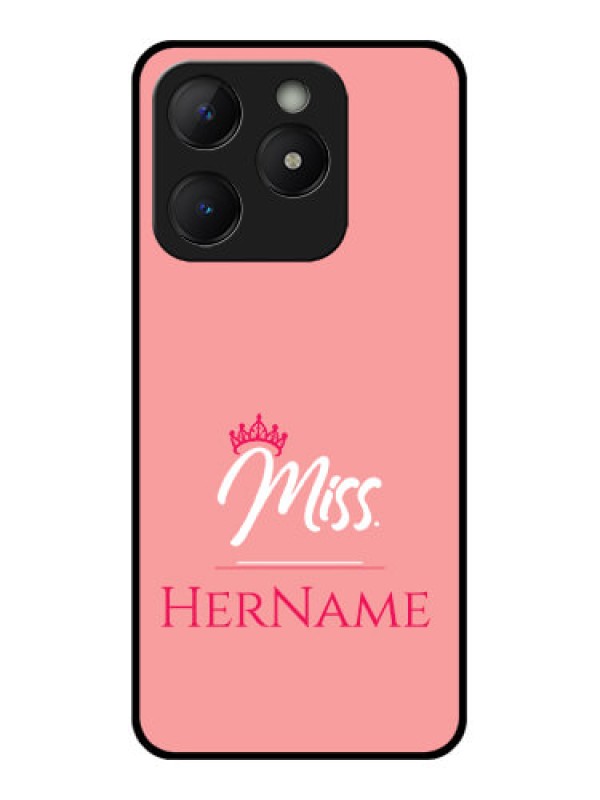 Custom Realme Narzo N63 Custom Metal Phone Case - Mrs With Name Design