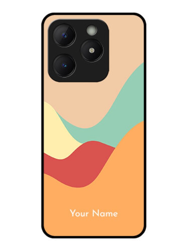 Custom Realme Narzo N63 Custom Metal Phone Case - Ocean Waves Multi - Colour Design