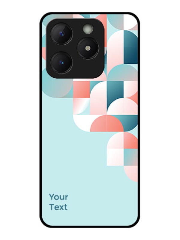 Custom Realme Narzo N63 Custom Metal Phone Case - Stylish Semi - Circle Pattern Design