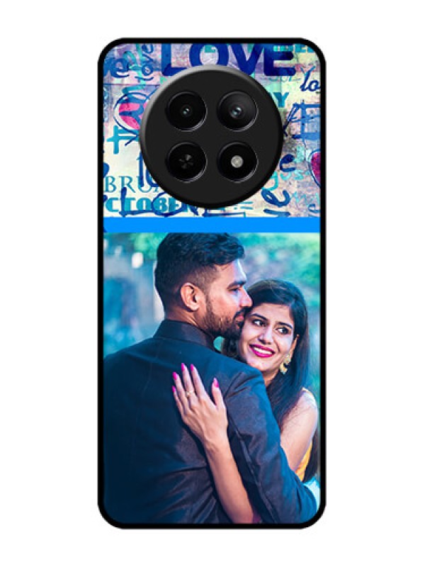 Custom narzo N65 5G Custom Metal Phone Case - Colorful Love Design