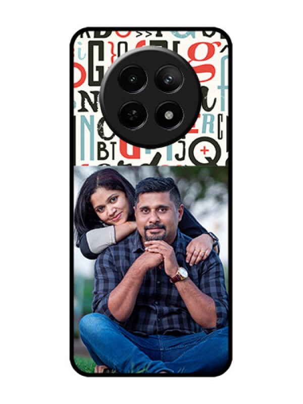 Custom narzo N65 5G Custom Metal Phone Case - Alphabet Design