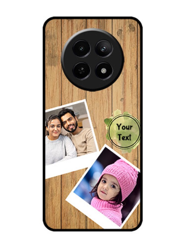 Custom narzo N65 5G Custom Metal Phone Case - Wooden Texture Design