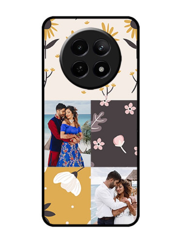 Custom narzo N65 5G Custom Metal Phone Case - 3 Images With Floral Design