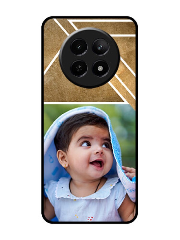 Custom narzo N65 5G Custom Metal Phone Case - Gradient Abstract Texture Design