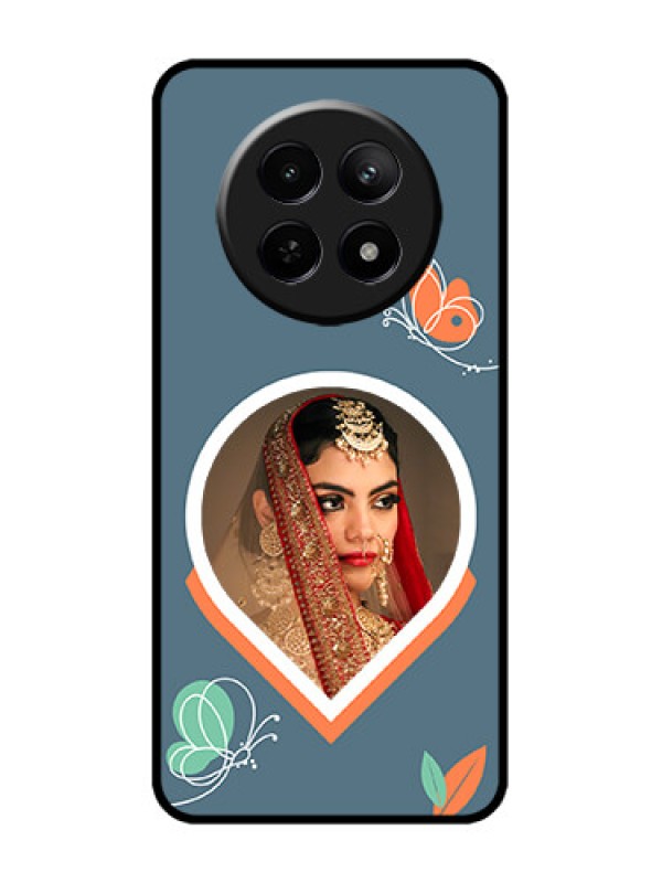 Custom narzo N65 5G Custom Metal Phone Case - Droplet Butterflies Design