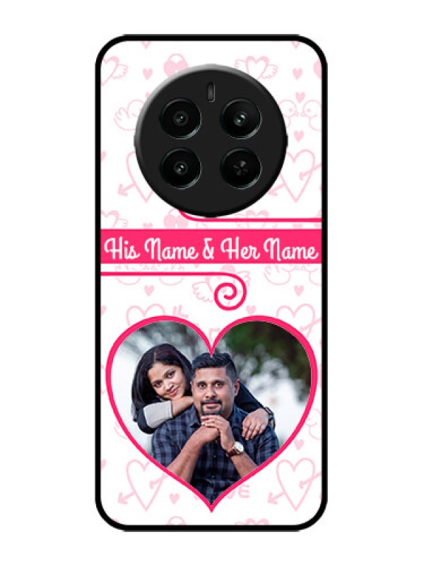 Custom Realme P1 5G Custom Metal Phone Case - Heart Shape Love Design