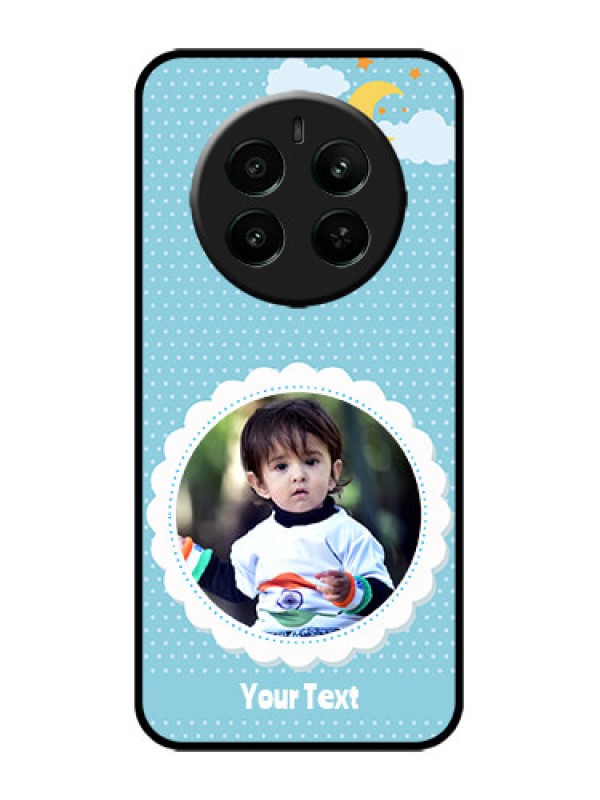 Custom Realme P1 5G Custom Metal Phone Case - Violet Pattern Design