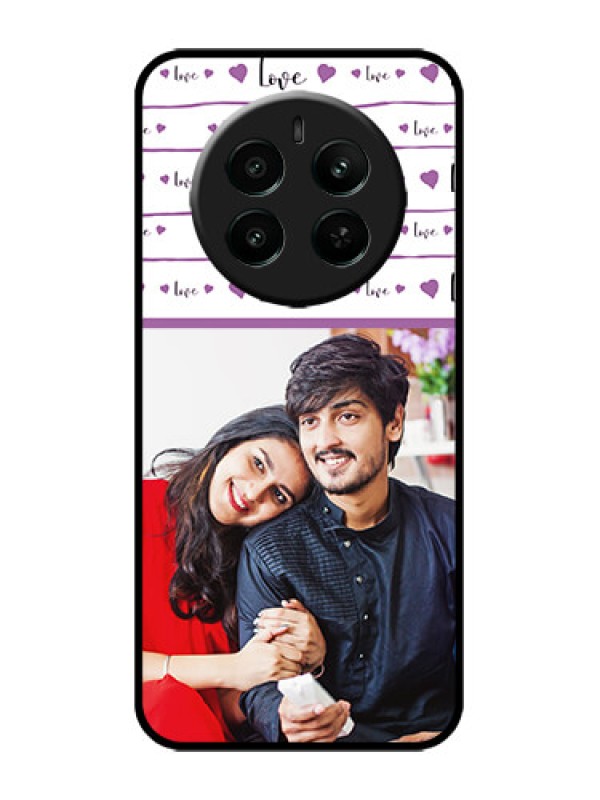 Custom Realme P1 5G Custom Metal Phone Case - Couples Heart Design