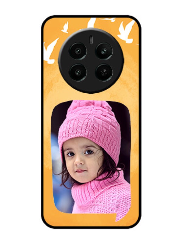 Custom Realme P1 5G Custom Metal Phone Case - Water Color Design With Bird Icons