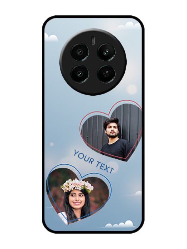 Custom Realme P1 5G Custom Metal Phone Case - Blue Color Couple Design
