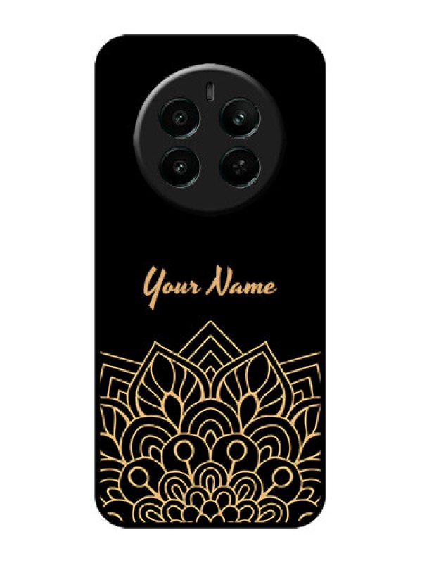 Custom Realme P1 5G Custom Metal Phone Case - Golden Mandala Design