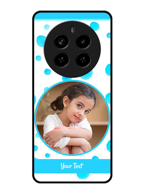 Custom Realme P1 Pro 5G Custom Metal Phone Case - Blue Bubbles Pattern Design