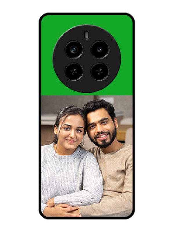 Custom Realme P1 Pro 5G Custom Metal Phone Case - Green Pattern Design