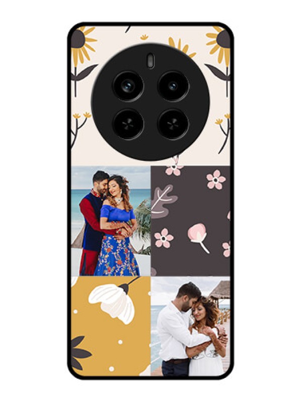 Custom Realme P1 Pro 5G Custom Metal Phone Case - 3 Images With Floral Design