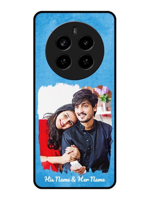 Custom Realme P1 Pro 5G Custom Metal Phone Case - Blue Color Vintage Design