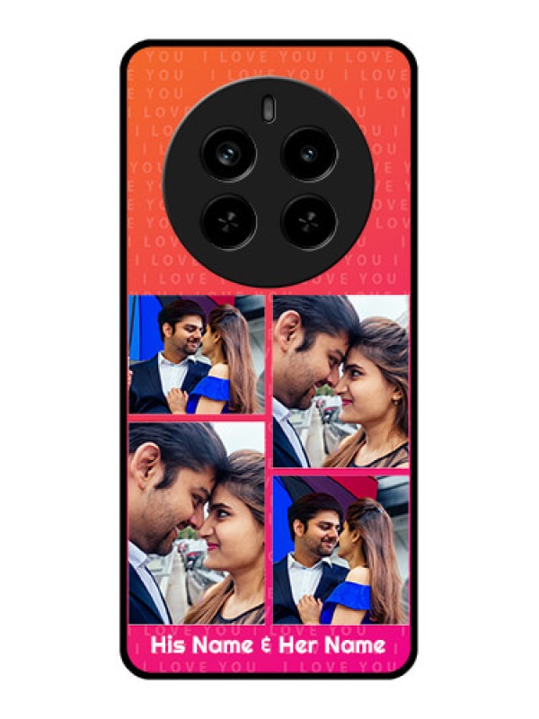 Custom Realme P1 Pro 5G Custom Metal Phone Case - I Love You Pink Design