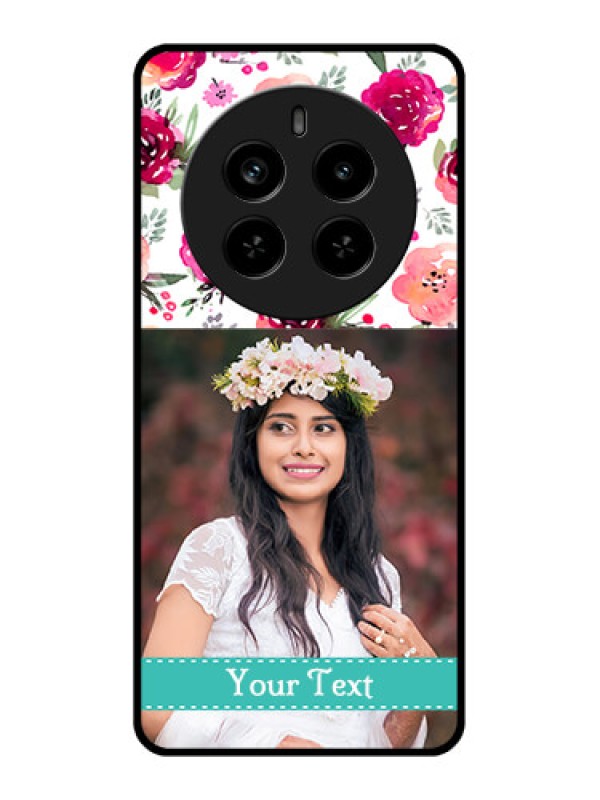 Custom Realme P1 Pro 5G Custom Metal Phone Case - Water Colors Floral Design