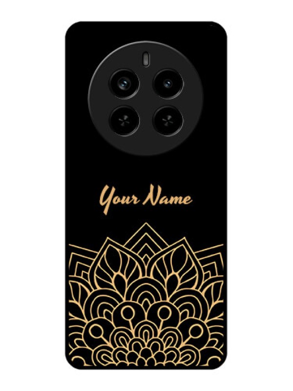 Custom Realme P1 Pro 5G Custom Metal Phone Case - Golden Mandala Design