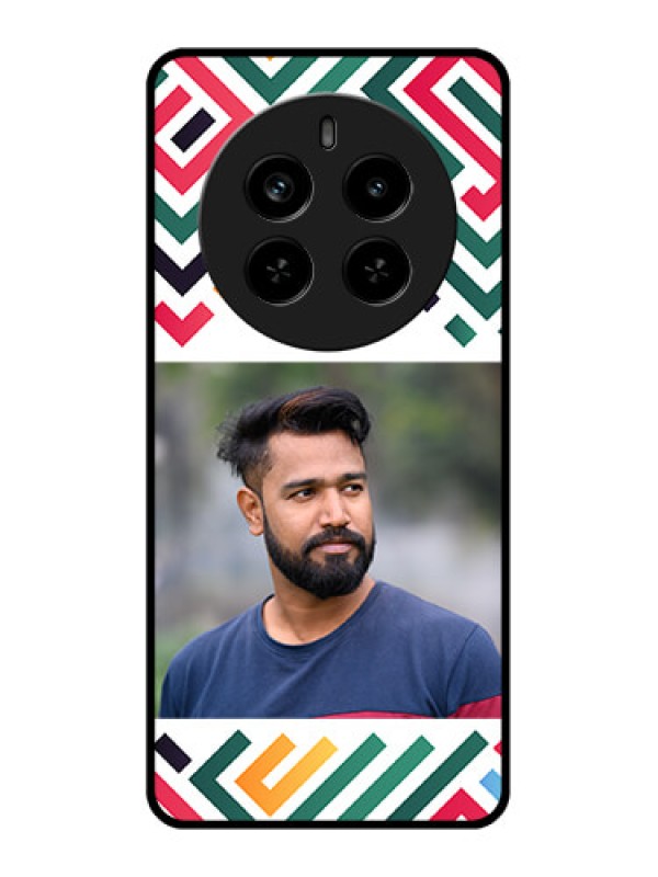 Custom Realme P1 Pro 5G Custom Metal Phone Case - Colorful Maze Pattern Design