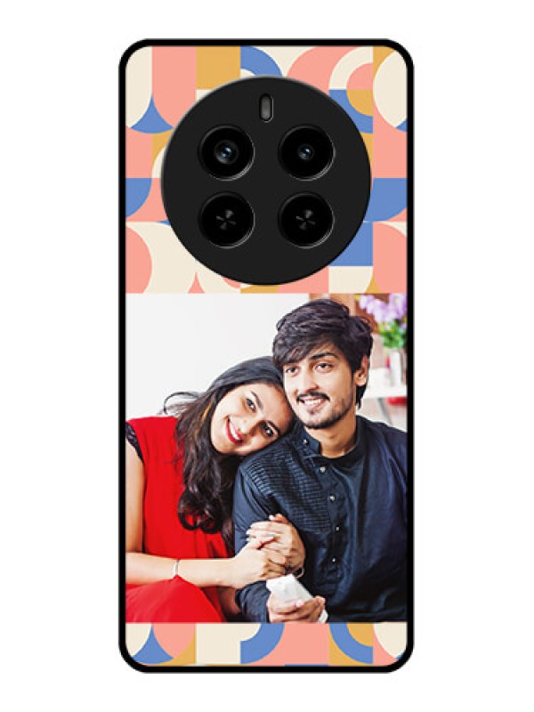 Custom Realme P1 Pro 5G Custom Metal Phone Case - Semi - Circle Maze Pattern Design