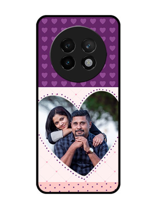 Custom Realme P1 Speed 5G Custom Metal Phone CaseViolet Love Dots Design