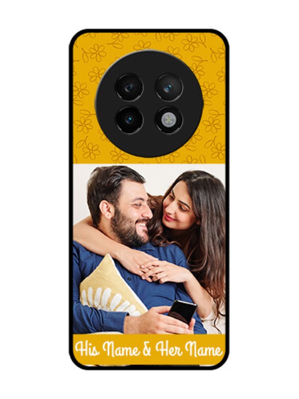 Custom Realme P1 Speed 5G Custom Metal Phone CaseYellow Floral Design