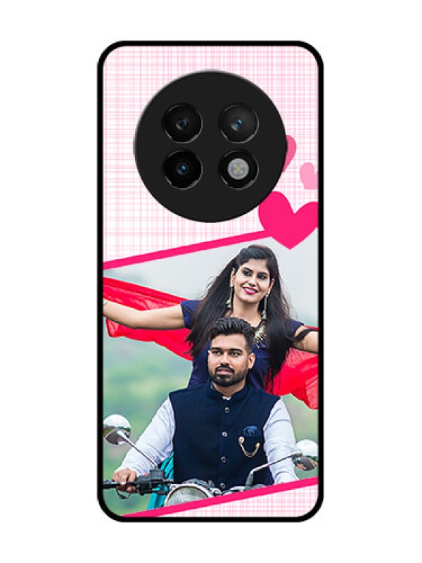 Custom Realme P1 Speed 5G Custom Metal Phone CaseLove Shape Heart Design