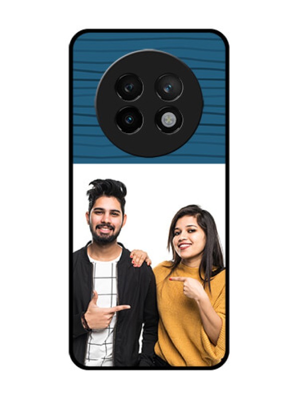 Custom Realme P1 Speed 5G Custom Metal Phone CaseBlue Pattern Cover Design